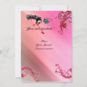 MARDI GRAS MASQUERADE, MAGIC BERRIES MONOGRAMM Sei Einladung (Rückseite)