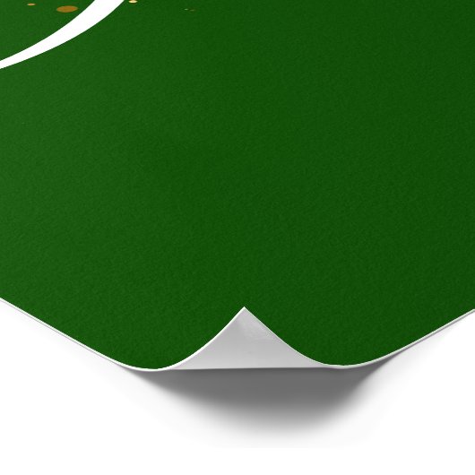 Mardi Gras Masquerade Mask | Grünes Poster (Ecke)