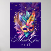 Mardi Gras Masquerade Mask | Lila Poster (Vorne)