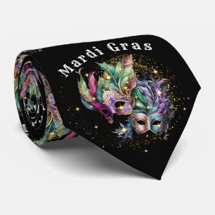 Mardi Gras Masquerade Mask Neck Tie Krawatte