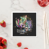 Mardi Gras Masquerade Maskenpapier Napkins Serviette (Beispiel)
