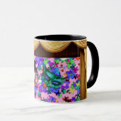 MARDI GRAS MASQUERADE MASKS Colorful Confetti Tasse (VorderseiteRechts)