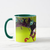 MARDI GRAS MASQUERADE MASKS Gelbes Topaz Gemstone Tasse (Links)