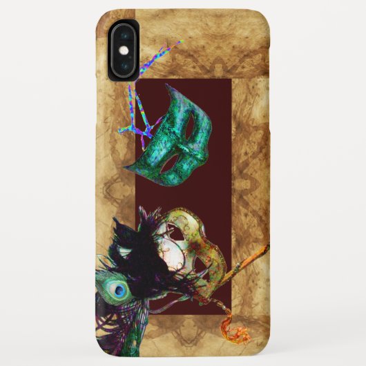 MARDI GRAS MASQUERADE MASKS-Perchment Case-Mate iPhone Hülle (Rückseite)