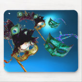 MARDI GRAS MASQUERADE PARTY Aqua Mousepad (Vorne)