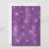 Mardi Gras Masquerade Party auf Lila Einladung (Rückseite)