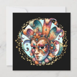 Mardi Gras Masquerade Party Einladung
