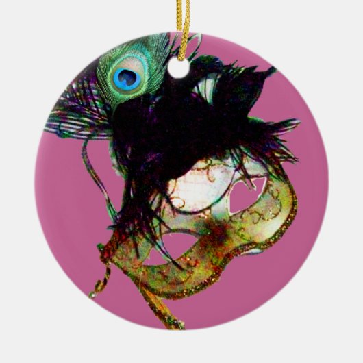 MARDI GRAS MASQUERADE PARTY, Gem Stones Keramik Ornament (Vorne)