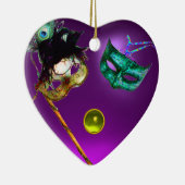 MARDI GRAS MASQUERADE PARTY, Gem Stones Keramikornament (Rechts)
