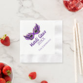Mardi Gras Masquerade Party Paper Napkins Serviette (Beispiel)