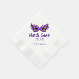 Mardi Gras Masquerade Party Paper Napkins Serviette