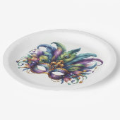 Mardi Gras Masquerade Party Pappteller (Schrägansicht)