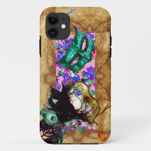 MARDI GRAS MASQUERADE Perchetti Case-Mate iPhone Hülle (Rückseite)
