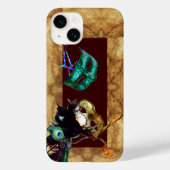 MARDI GRAS MASQUERADE Perchment Case-Mate iPhone Hülle (Rückseite)