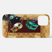 MARDI GRAS MASQUERADE Perchment Case-Mate iPhone Hülle (Rückseite (Horizontal))