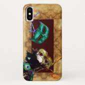 MARDI GRAS MASQUERADE Perchment Case-Mate iPhone Hülle (Rückseite)