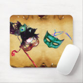 MARDI GRAS MASQUERADE Perchment Mousepad (Mit Mouse)