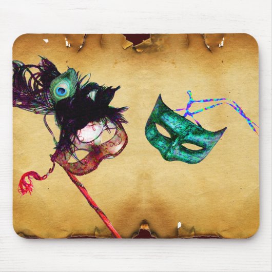 MARDI GRAS MASQUERADE Perchment Mousepad (Vorne)