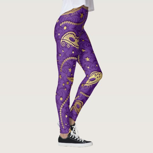 Mardi Gras Masquerade Pop Mode Leggings (Rechts)
