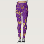 Mardi Gras Masquerade Pop Mode Leggings (Vorderseite)