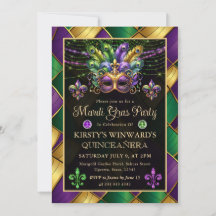 Mardi Gras Masquerade Quinceanera