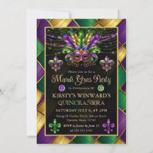 Mardi Gras Masquerade Quinceanera