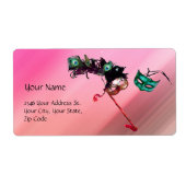 MARDI GRAS MASQUERADE rosa fuchsienblaue schwarze  (Vorne)