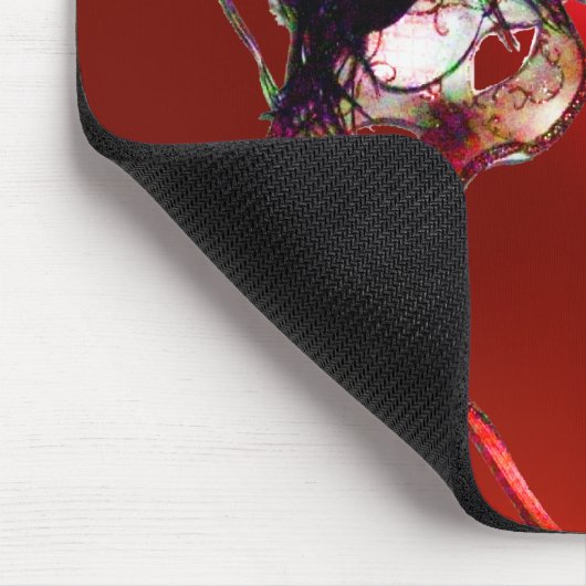 MARDI GRAS MASQUERADE rot Mousepad (Ecke)