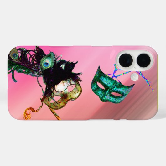 MARDI GRAS MASQUERADE Seide Case-Mate iPhone Hülle (Rückseite (Horizontal))