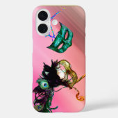 MARDI GRAS MASQUERADE Seide Case-Mate iPhone Hülle (Rückseite)