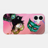 MARDI GRAS MASQUERADE Seide iPhone 16 Hülle (Rückseite (Horizontal))