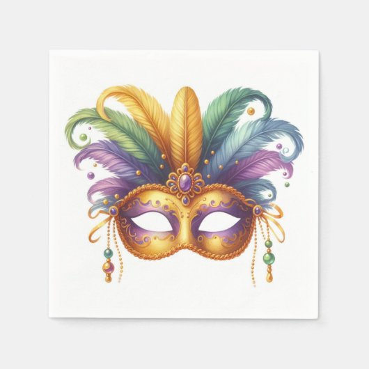 Mardi Gras Masquerade Serviette (Vorderseite)