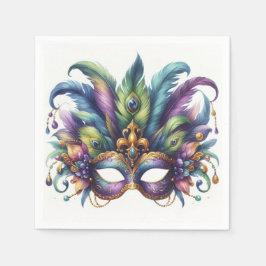 Mardi Gras Masquerade Serviette