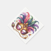 Mardi Gras Masquerade Serviette (Ecke)