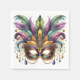 Mardi Gras Masquerade Serviette
