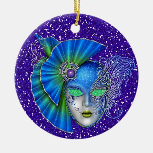 Mardi Gras - Masquerade - SRF Keramik Ornament (Vorne)