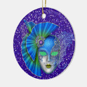 Mardi Gras - Masquerade - SRF Keramik Ornament (Links)