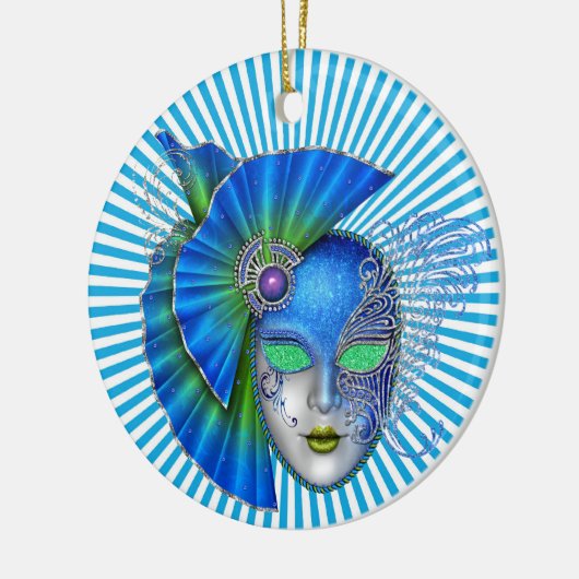 Mardi Gras - Masquerade - SRF Keramik Ornament (Links)