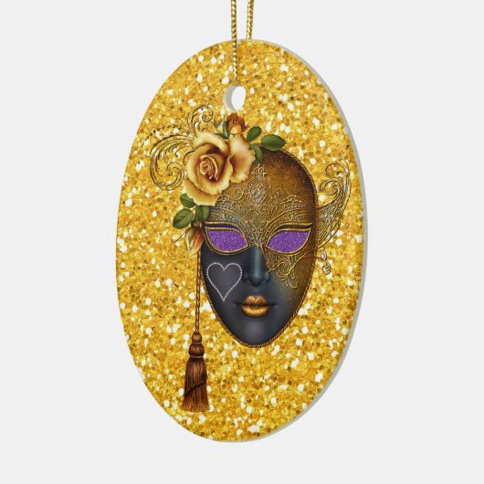 Mardi Gras - Masquerade - SRF Keramik Ornament (Links)
