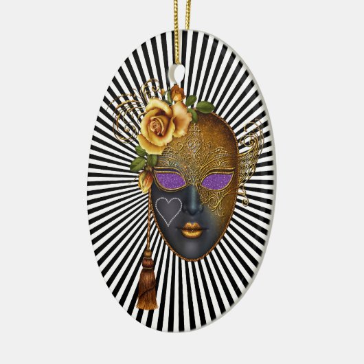 Mardi Gras - Masquerade - SRF Keramikornament (Links)