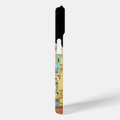 MARDI GRAS MASQUERADE THEATER CAT Monogramm Case-Mate iPhone Hülle (Rückseite / Rechts)