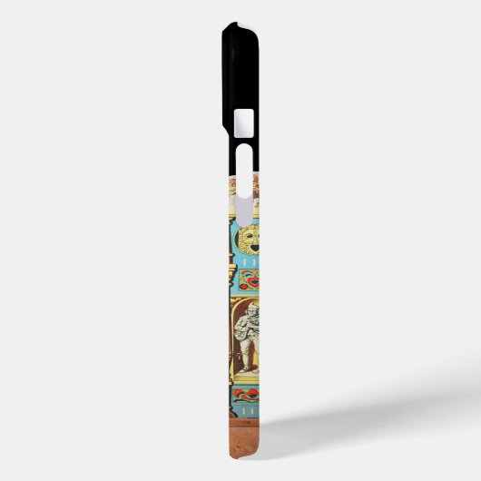 MARDI GRAS MASQUERADE THEATER CAT Monogramm Case-Mate iPhone Hülle (Rückseite / Links)