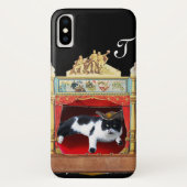 MARDI GRAS MASQUERADE THEATER CAT Monogramm Case-Mate iPhone Hülle (Rückseite)