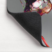 MARDI GRAS MASQUERADE weiß, grau Mousepad (Ecke)