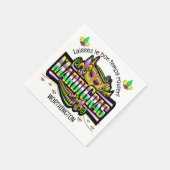 Mardi Gras Matches Theme Paper Napkin Serviette (Ecke)