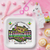 Mardi Gras Matches Theme Pappteller (Party)