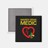 Mardi Gras Medic Magnet (Vorderseite/Rückseite)