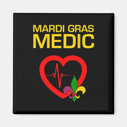 Mardi Gras Medic Magnet (Vorne)