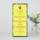 Mardi Gras Menu Menükarte (Stehend Vorderseite)