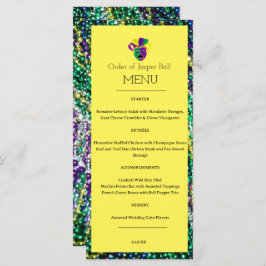 Mardi Gras Menu Menükarte